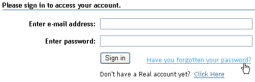 Real Sign-In form picture